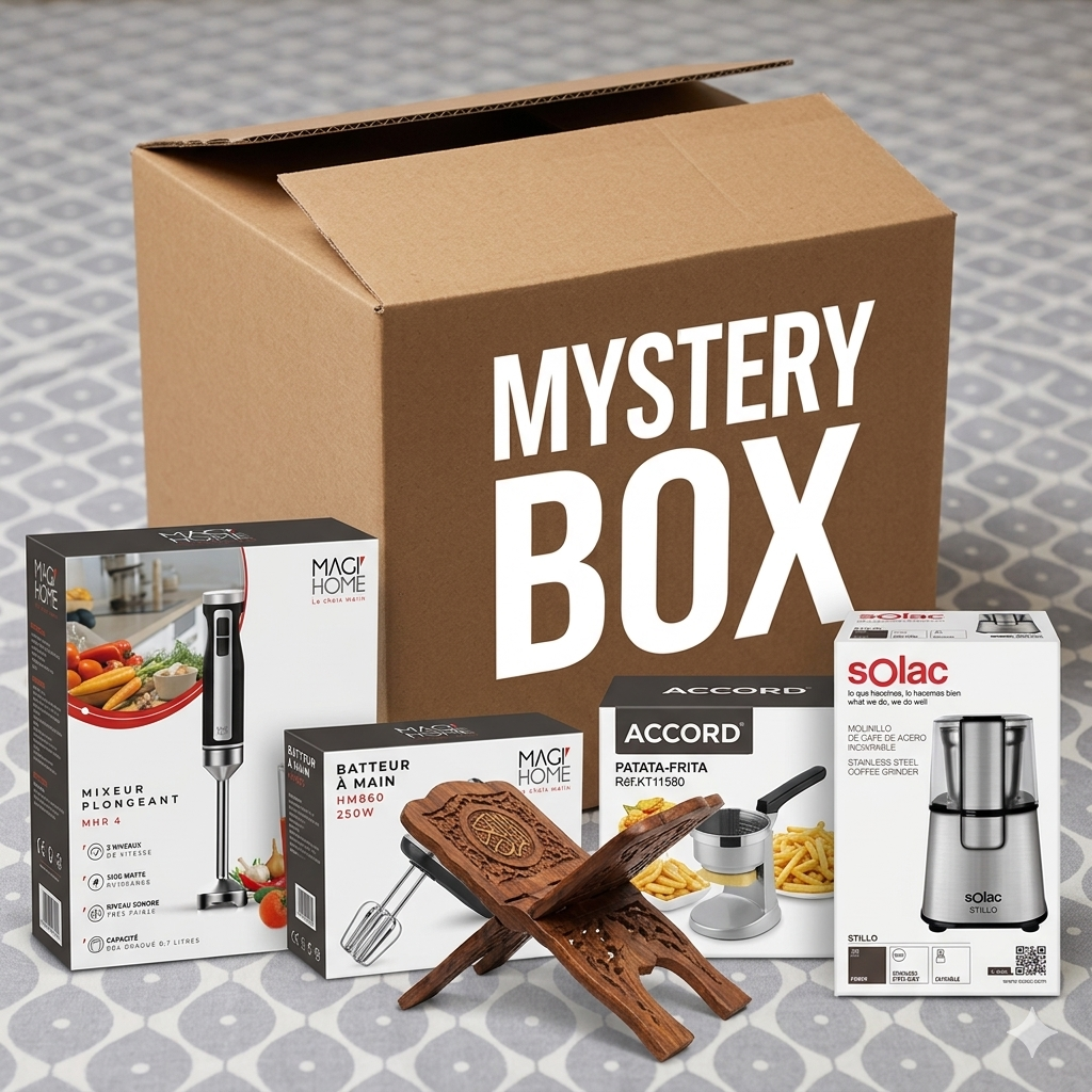MYSTERY BOX ULTIME : 5 Articles Phares Inclus + Plein de Surprises !